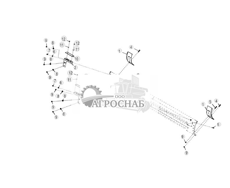 Накладные угловые ножи встроенного регулятора уклона (IGC) и крепления мачты (режущая кромка 8 дюймов) (крепежные детали 58 дюйма) - ST787657 652.jpg